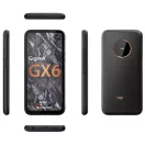 GIGASET GX6 okostelefon, 6,6”, 5G, Bt5.2, NFC, 6/128GB, IP68 víz- és porálló, Dual SIM, Android 12, kivehető akku,fekete