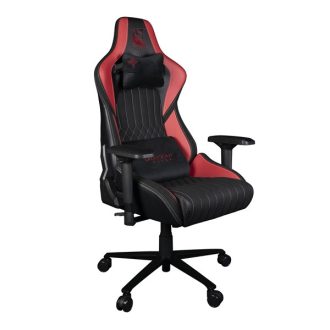  KONIX - DRAKKAR Hel Gaming Szék Fejtámasszal + Deréktámasszal, Fekete-Piros