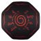 KONIX - NARUTO "Symbol" Gaming Szőnyeg kör alakú 1000x1000mm, Fekete-Piros