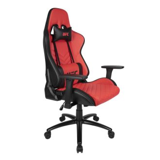   KONIX - UFC "Elite" Gaming Szék Fejtámasszal + Deréktámasszal, Fekete-Piros