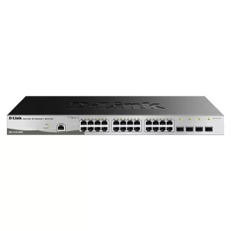   D-LINK Switch 24x1000Mbps (24xPOE) + 4xGigabit kombó SFP Menedzselhető Rackes (Metro), DGS-1210-28P/ME/E