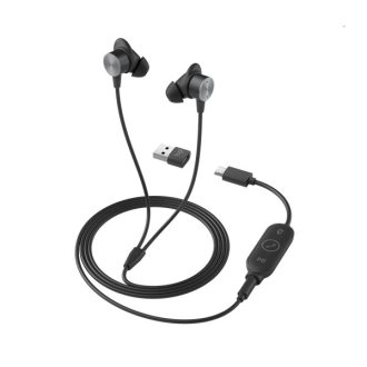   LOGITECH Füllhallgató - Zone True Wired UC Earbuds, Zajszűrős, Grafitszürke