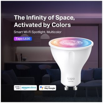   TP-LINK LED Izzó Wi-Fi-s GU10, váltakozó színekkel Spotlight, TAPO L630(2-PACK)
