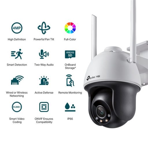 TP-LINK IP & Wi-Fi-s Kamera kültéri éjjellátó 4megapixel, 4mm Objektív, VIGI C540-W(4MM)