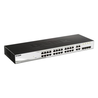   D-LINK Switch 24x1000Mbps + 4xGigabit kombó SFP Menedzselhető Rackes (Metro), DGS-1210-28/ME/E