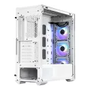 COOLER MASTER Ház ATX MasterBox TD500 MESH V2, Tápegység nélkül, Edzett Üveg, fehér