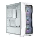 COOLER MASTER Ház ATX MasterBox TD500 MESH V2, Tápegység nélkül, Edzett Üveg, fehér
