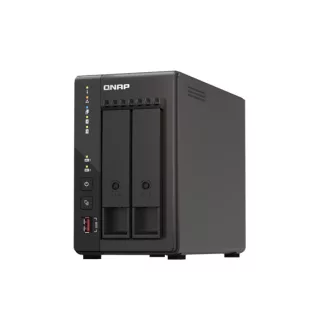   QNAP NAS 2 fiókos Celeron J6412 4x2,6GHz, 8GB RAM, 2x2500Mbps, 2xHDMI, 2xUSB3.2Gen2, 2xM.2 2280 PCIe Slot - TS-253E-8G