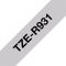 BROTHER Textil szalag TZe-R931, Fekete alapon ezüst, 12mm  0.47", 4 méter