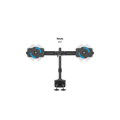 MULTIBRACKETS Asztali konzol (2 képernyős rögzítőkar), M VESA Desktopmount Dual Desk Clamp 24-32" (max.VESA: 200x200 mm)