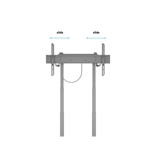 MULTIBRACKETS Padlóállvány, M Motorized Floorbase 60kg Black (37-90", max.VESA: 600x400 mm, 60 kg)