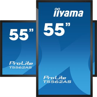   iiyama 24/7 interaktív kijelző, 54,6", 3840x2160, 16:9, 500cd, 8ms, 1200:1, HDMI/USB/Ethernet, T5562AS