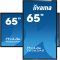 iiyama 24/7 interaktív kijelző, 64,5", 3840x2160, 16:9, 500cd, 8ms, 1200:1, HDMI/USB/Ethernet, T6562AS