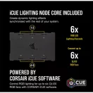 CORSAIR Rendszerhűtő Ventilátor, iCUE QL120 RGB + Lighting Node CORE Kontroller, 12cm, fekete, 3db/csomag