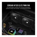CORSAIR Rendszerhűtő Ventilátor, AF120 ELITE, 12cm, fekete