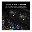 CORSAIR Rendszerhűtő Ventilátor, AF140 ELITE, 14cm, fekete