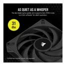 CORSAIR Rendszerhűtő Ventilátor, AF140 ELITE, 14cm, fekete