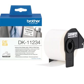   Brother címke DK-11234, Fehér alapon fekete, 60mm x 86mm, 260 címke