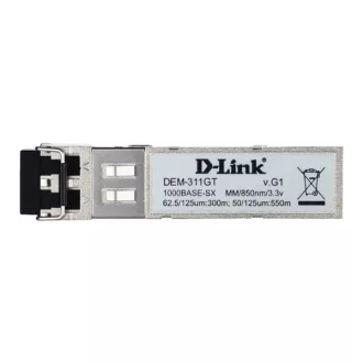   D-LINK Switch SFP Modul 1000Base-SX + LC adóvevő, DEM-311GT/10 (10-PACK)
