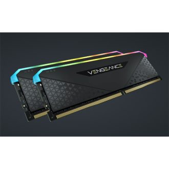   CORSAIR Memória VENGEANCE RGB DDR4 16GB 3200MHz C16 RS (Kit of 2), fekete