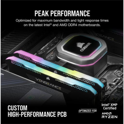 CORSAIR Memória VENGEANCE RGB PRO DDR4 32GB 3600MHz C18 SL (Kit of 2), fekete
