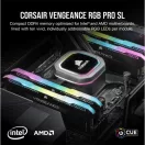 CORSAIR Memória VENGEANCE RGB PRO DDR4 16GB 3200MHz C16 (Kit of 2), fekete