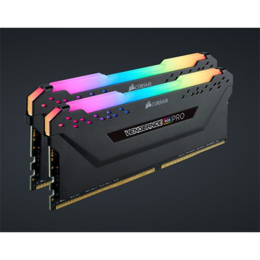 CORSAIR Memória VENGEANCE RGB PRO DDR4 16GB 3600MHz C18 (Kit of 2), AMD Ryzen Memory Kit, fekete