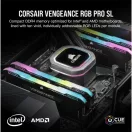CORSAIR Memória VENGEANCE RGB PRO DDR4 32GB 3200MHz C16 SL (Kit of 2), fekete