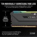 CORSAIR Memória VENGEANCE RGB PRO DDR4 32GB 3200MHz C16 SL (Kit of 2), fekete