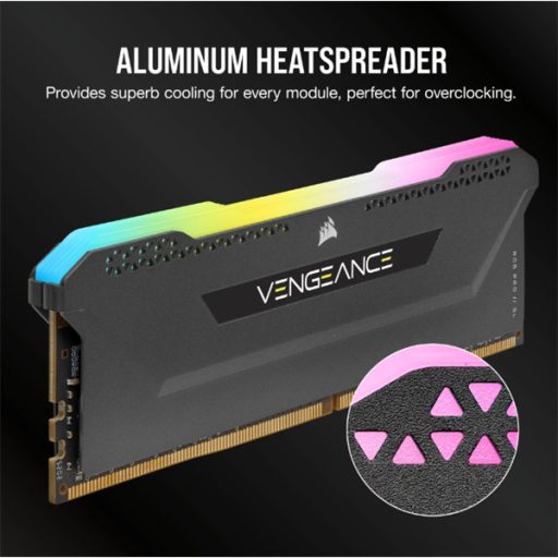 CORSAIR Memória VENGEANCE RGB PRO DDR4 32GB 3200MHz C16 SL (Kit of 2), fekete