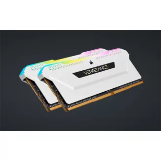   CORSAIR Memória VENGEANCE RGB PRO DDR4 32GB 3200MHz C16 SL (Kit of 2), fehér