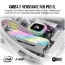 CORSAIR Memória VENGEANCE RGB PRO DDR4 32GB 3200MHz C16 SL (Kit of 2), fehér