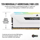 CORSAIR Memória VENGEANCE RGB PRO DDR4 32GB 3200MHz C16 SL (Kit of 2), fehér