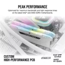 CORSAIR Memória VENGEANCE RGB PRO DDR4 32GB 3200MHz C16 SL (Kit of 2), fehér