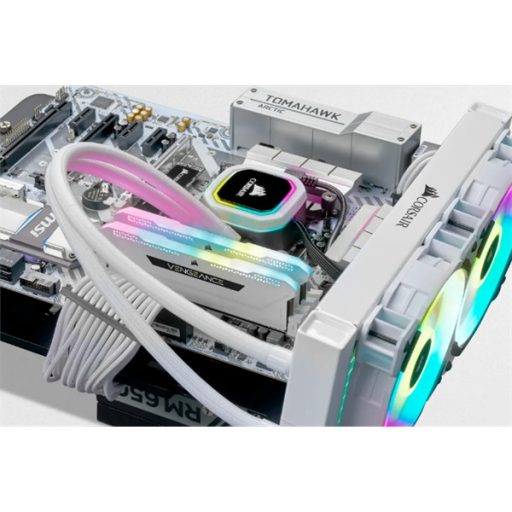 CORSAIR Memória VENGEANCE RGB PRO DDR4 16GB 3600MHz C18 SL (Kit of 2), fehér