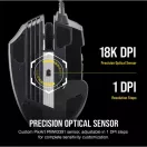 CORSAIR Vezetékes Egér Gaming, SCIMITAR RGB ELITE, 17 programozható gomb, RGB Világítás, 18000dpi, fekete