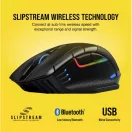 CORSAIR Vezetékes/Vezeték Nélküli Egér Gaming, DARK CORE RGB PRO, 8 programozható gomb, RGB, 18000dpi, fekete