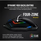 CORSAIR Vezetékes/Vezeték Nélküli Egér Gaming, DARK CORE RGB PRO, 8 programozható gomb, RGB, 18000dpi, fekete