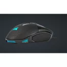 CORSAIR Vezetékes Egér Gaming, NIGHTSWORD RGB Tunable, 8 programozható gomb, RGB Világítás, 18000dpi, fekete