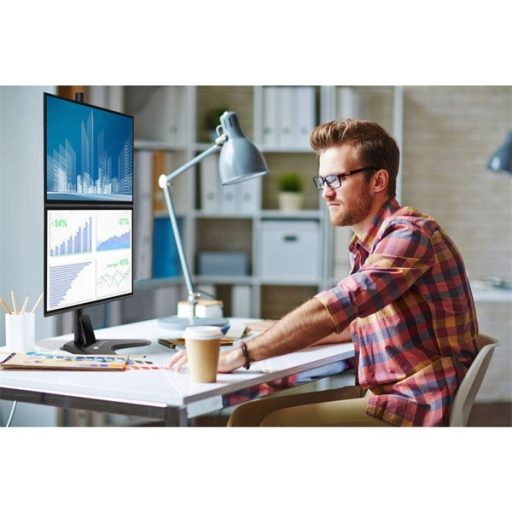 TECHLY ICA-LCD 2520V2 asztali konzol 2 LCD monitorhoz, 17-32"