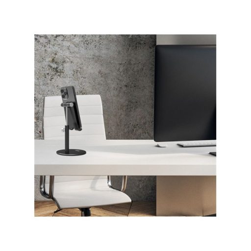 PORT DESIGNS Ergonomic desktop stand for smartphone black- Ergonómikus asztali mobiltelefon tartó
