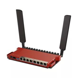   MIKROTIK Wireless Router 8x1000Mbps + 1x2500Mbps SFP, Wi-Fi 6, Asztali, L009UIGS-2HAXD-IN