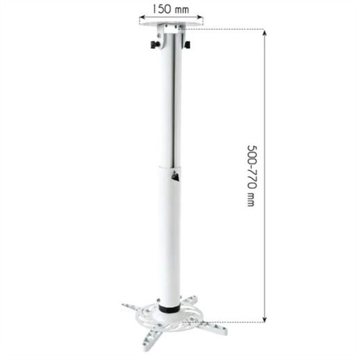 TECHLY ICA-PM 104MW mennyezeti projektor konzol, 500-770 mm, fehér