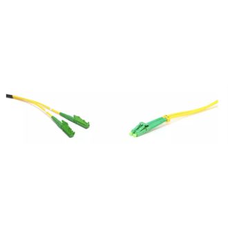  LINKEASY E2000 kompatibilis duplex patch kábel  2xLSH/APC + 2xLC/APC csatlakozóval, 3mm, 9/125 LSZH, 5 m