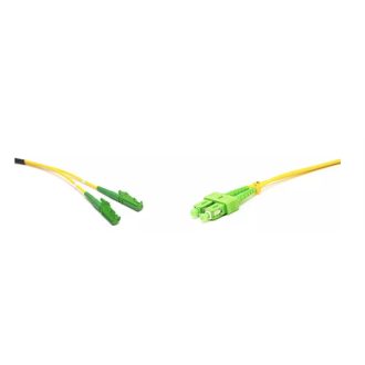   LINKEASY E2000 kompatibilis duplex patch kábel  2xLSH/APC + 2xSC/APC csatlakozóval, 3mm, 9/125 LSZH,20 m
