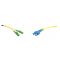 LINKEASY E2000 kompatibilis duplex patch kábel  2xLSH/APC + 2xSC/UPC csatlakozóval, 3mm, 9/125 LSZH, 2 m