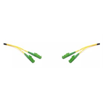   LINKEASY E2000 kompatibilis duplex patch kábel  4 x LSH/APC csatlakozóval, 3mm, 9/125 LSZH,10 m