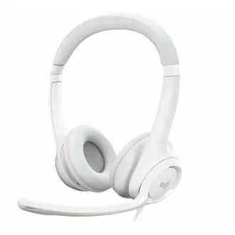   LOGITECH Fejhallgató 2.0 - H390 USB Mikrofonos, Piszkosfehér