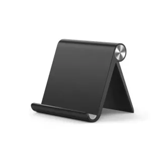   HAFFNER UNIVERZÁLIS ASZTALI ÁLLVÁNY TELEFON VAGY TABLET KÉSZÜLÉKHEZ, FEKETE