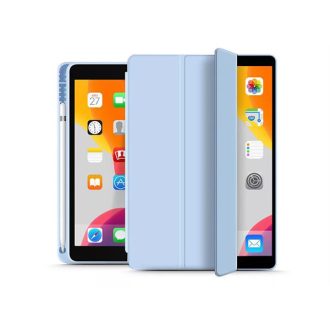   HAFFNER APPLE IPAD 10.2 (2019/2020/2021) TABLET TOK ON/OFF FUNKCIÓVAL, APPLE PENCIL TARTÓVAL - BLUE (ECO CSOMAGOLÁS)